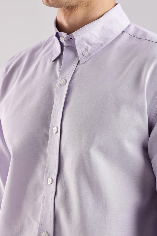 Lavender Oxford Shirt - Weaverbird-Creating Your Dream Attire