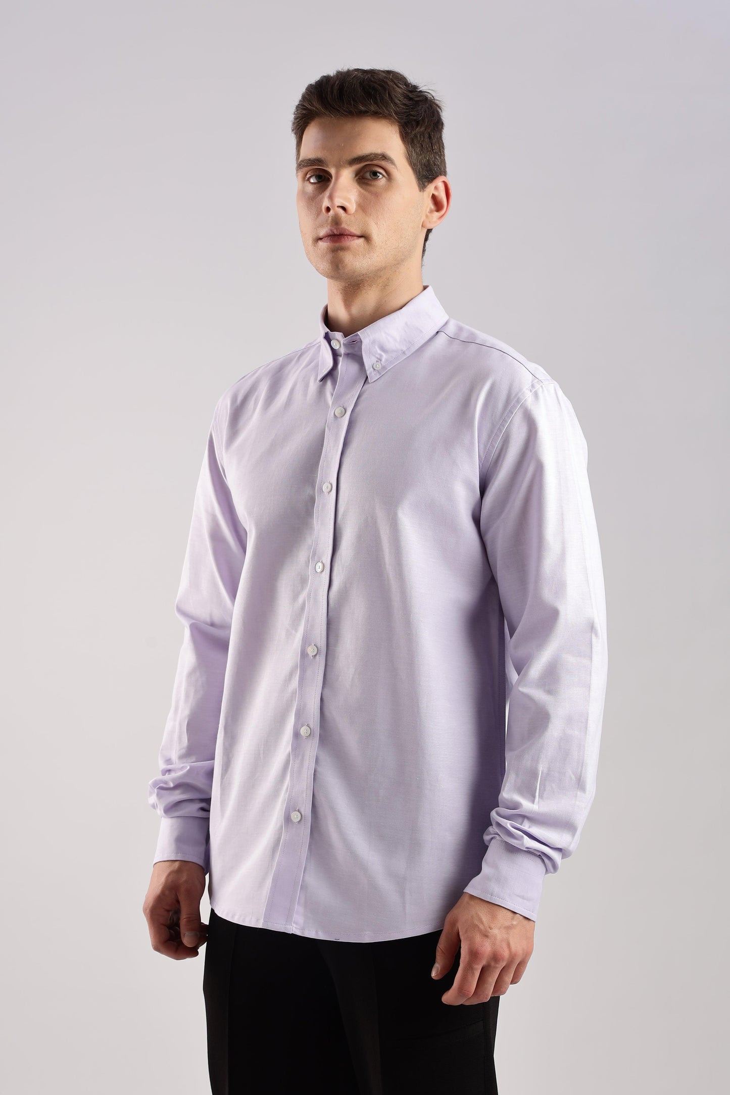 Lavender Oxford Shirt - Weaverbird-Creating Your Dream Attire