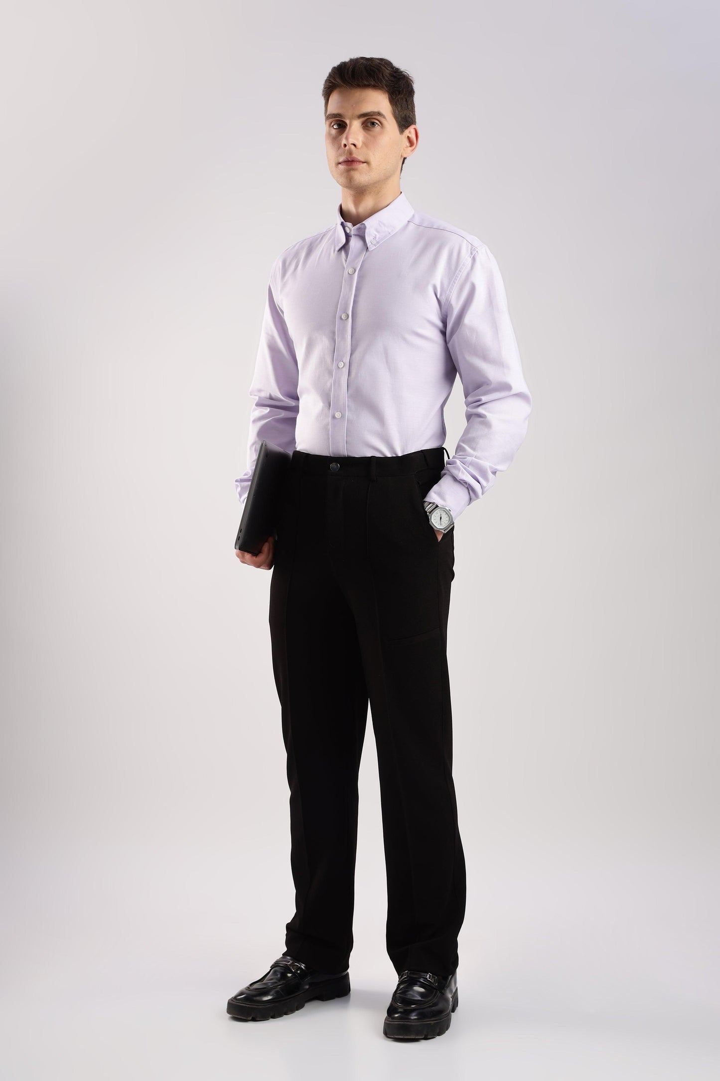 Lavender Oxford Shirt - Weaverbird-Creating Your Dream Attire