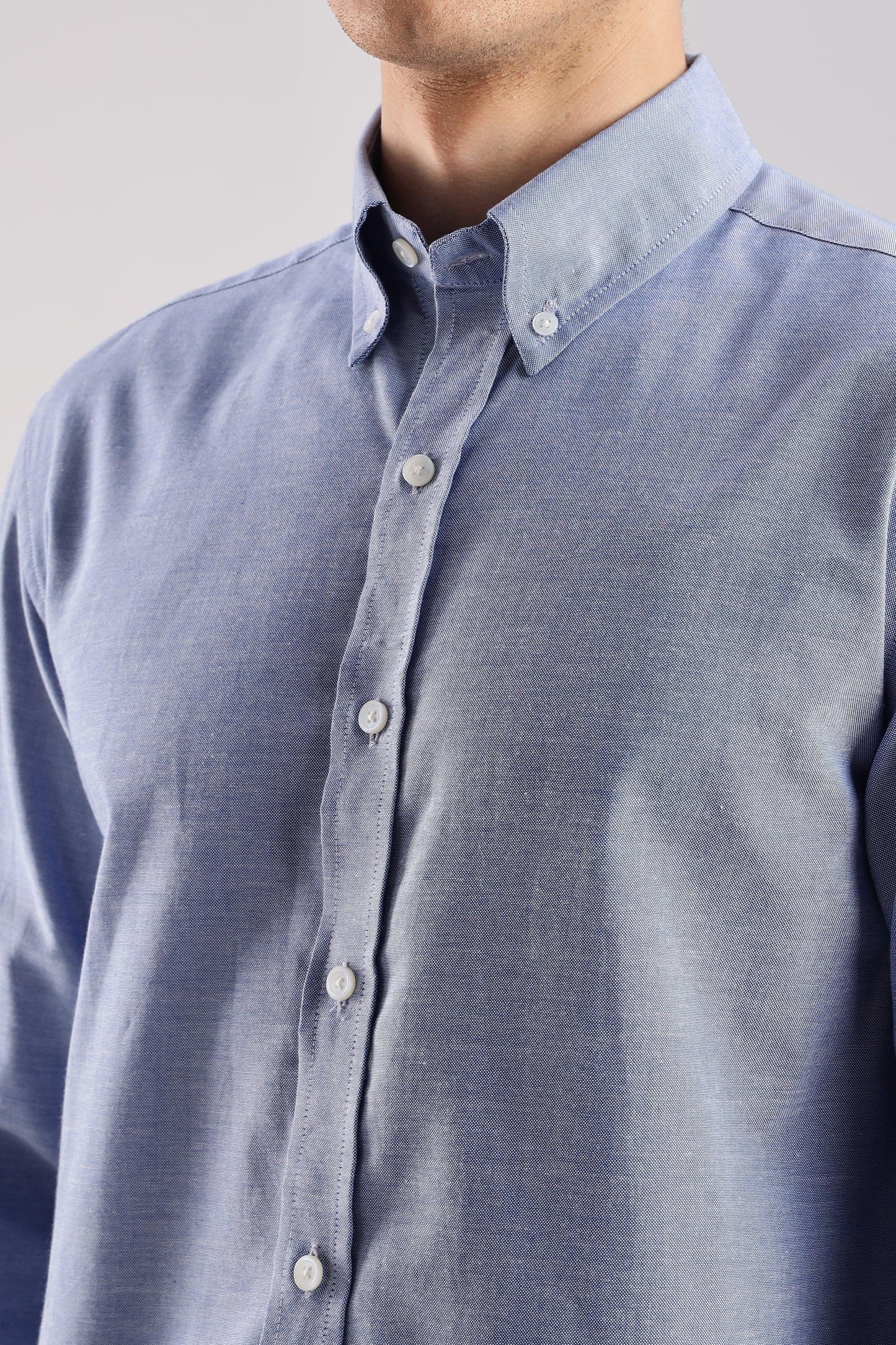 Chambray Blue Oxford Shirt