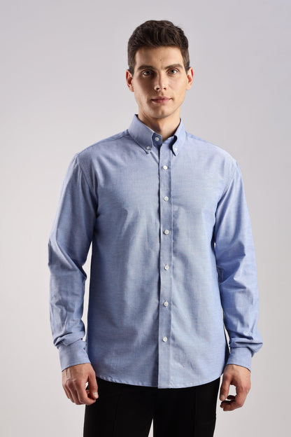 Chambray Blue Oxford Shirt