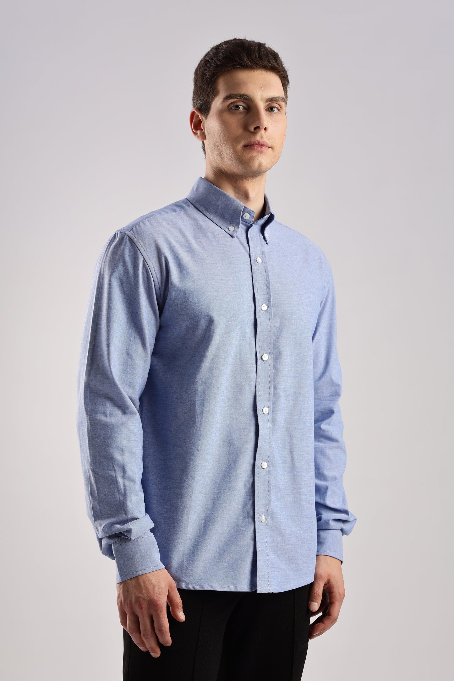 Chambray Blue Oxford Shirt