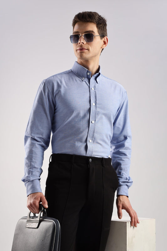 Chambray Blue Oxford Shirt