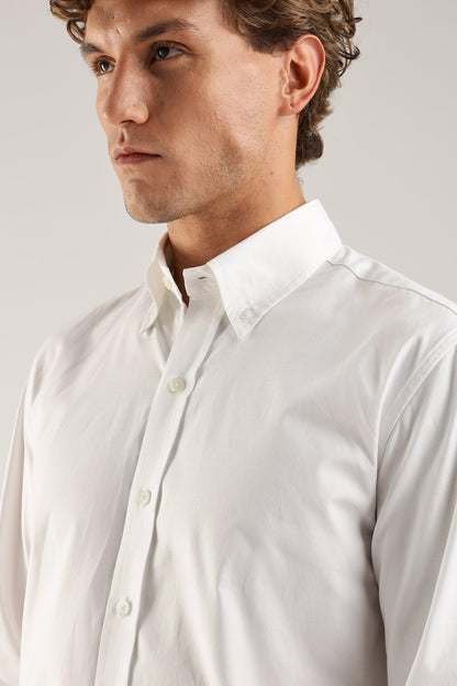Plain White Oxford Shirt