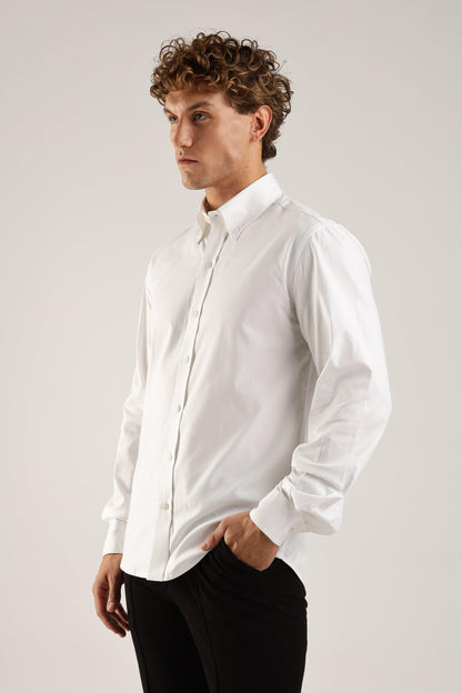 Plain White Oxford Shirt