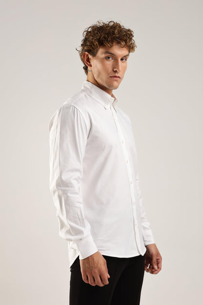 Plain White Oxford Shirt